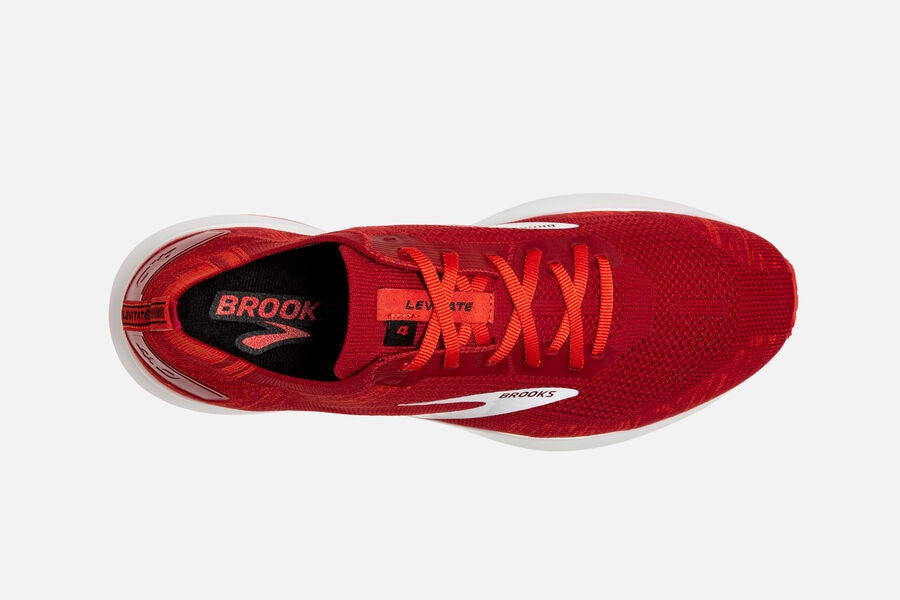 Brooks Levitate 4 Road Löparskor Herr - Röda/Rosa/Vita - 0572-VBFXQ